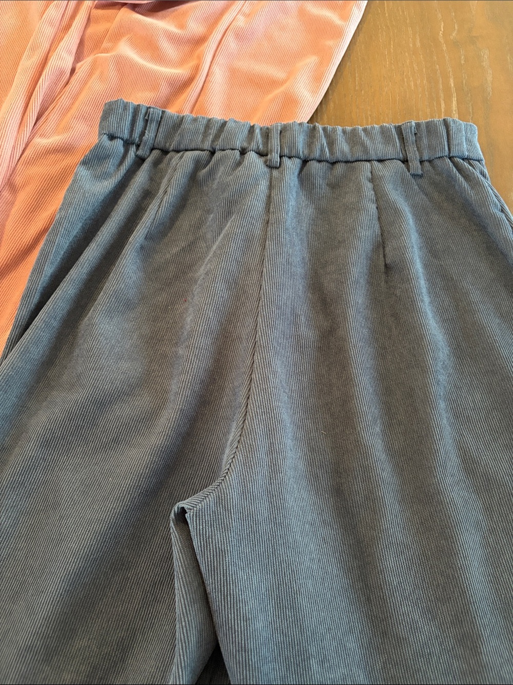 Women’s Corduroy Wide-Leg Pants - Pink, Red, Blue, Tan BUNDLE OF FOUR - Picture 8 of 12